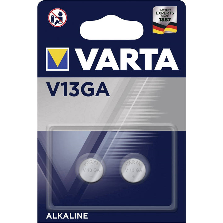 2x Varta V13GA LR44 AG13 Alkaline batterijen, van hoge kwaliteit