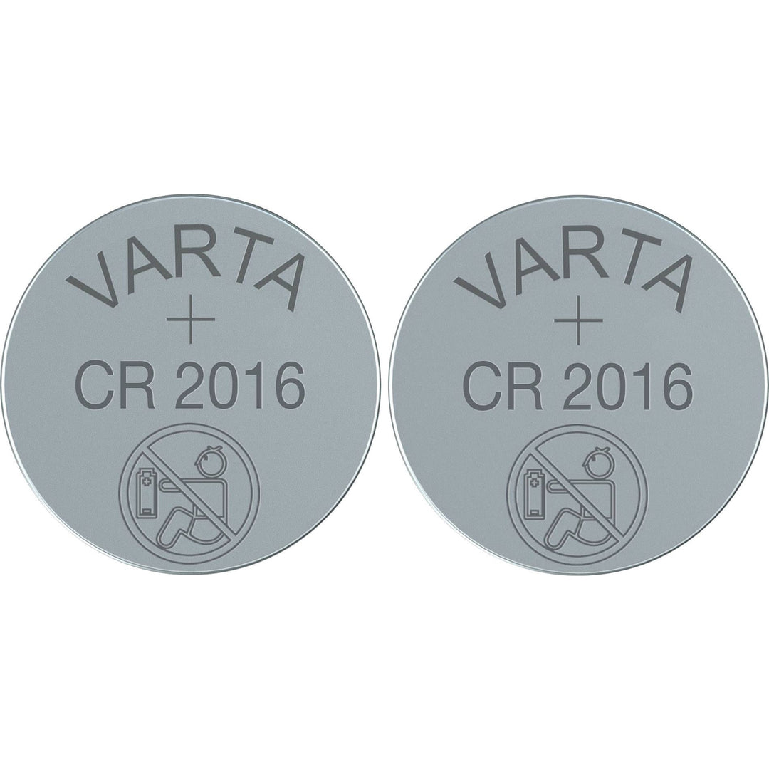 2x Varta CR2016 CR 2016-knop lithiumbatterij, hoge kwaliteit
