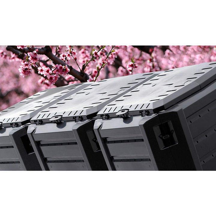 Prosperplast Modular Triple Composter 1200L - zwart