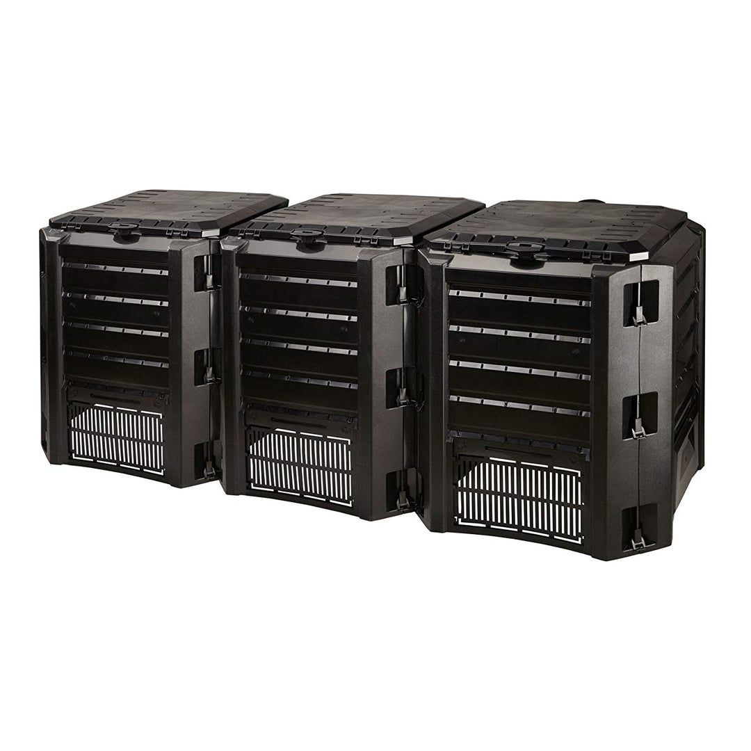 Prosperplast Modular Triple Composter 1200L - zwart