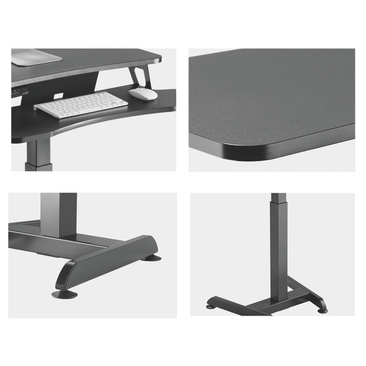 Maclean Elektrisch bureau - hoogteverstelling max hoogte 122cm max 37 kg - voor werk rechtop zitten