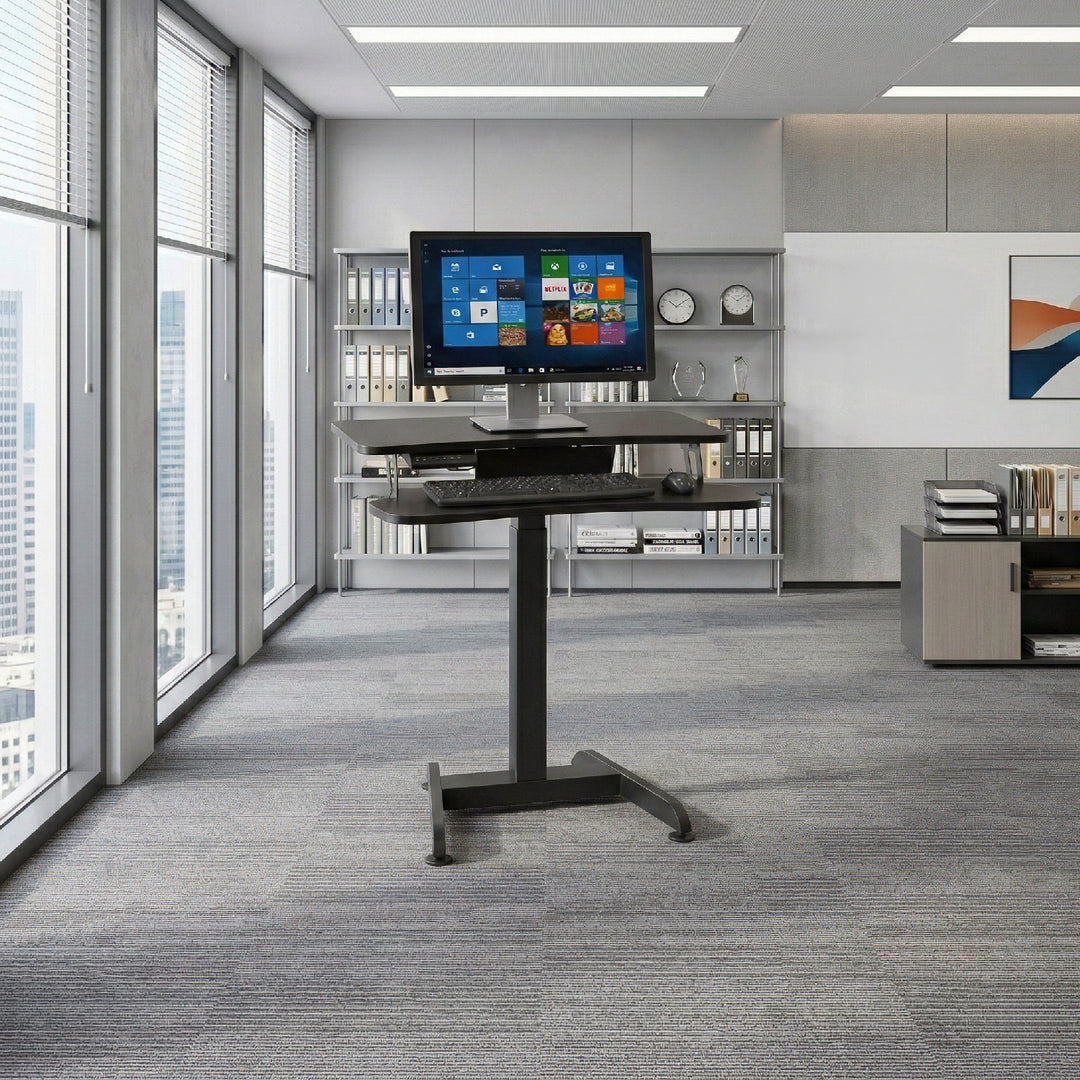 Maclean Elektrisch bureau - hoogteverstelling max hoogte 122cm max 37 kg - voor werk rechtop zitten