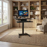 Maclean Elektrisch bureau - hoogteverstelling max hoogte 122cm max 37 kg - voor werk rechtop zitten