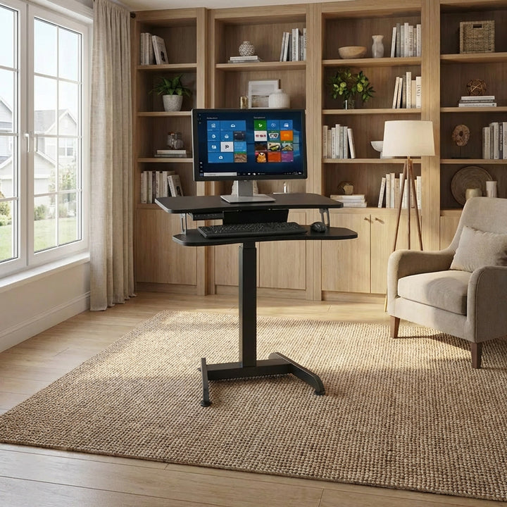 Maclean Elektrisch bureau - hoogteverstelling max hoogte 122cm max 37 kg - voor werk rechtop zitten