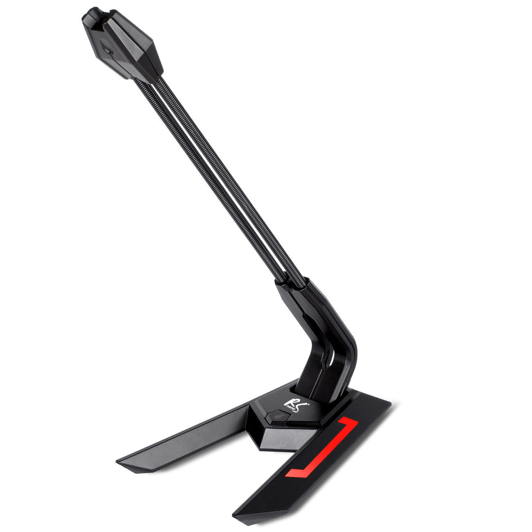 USB LED-gamingmicrofoon YouTube-streaming 1,5 m gevoeligheid 21 dB + 3dB NanoRS RS710