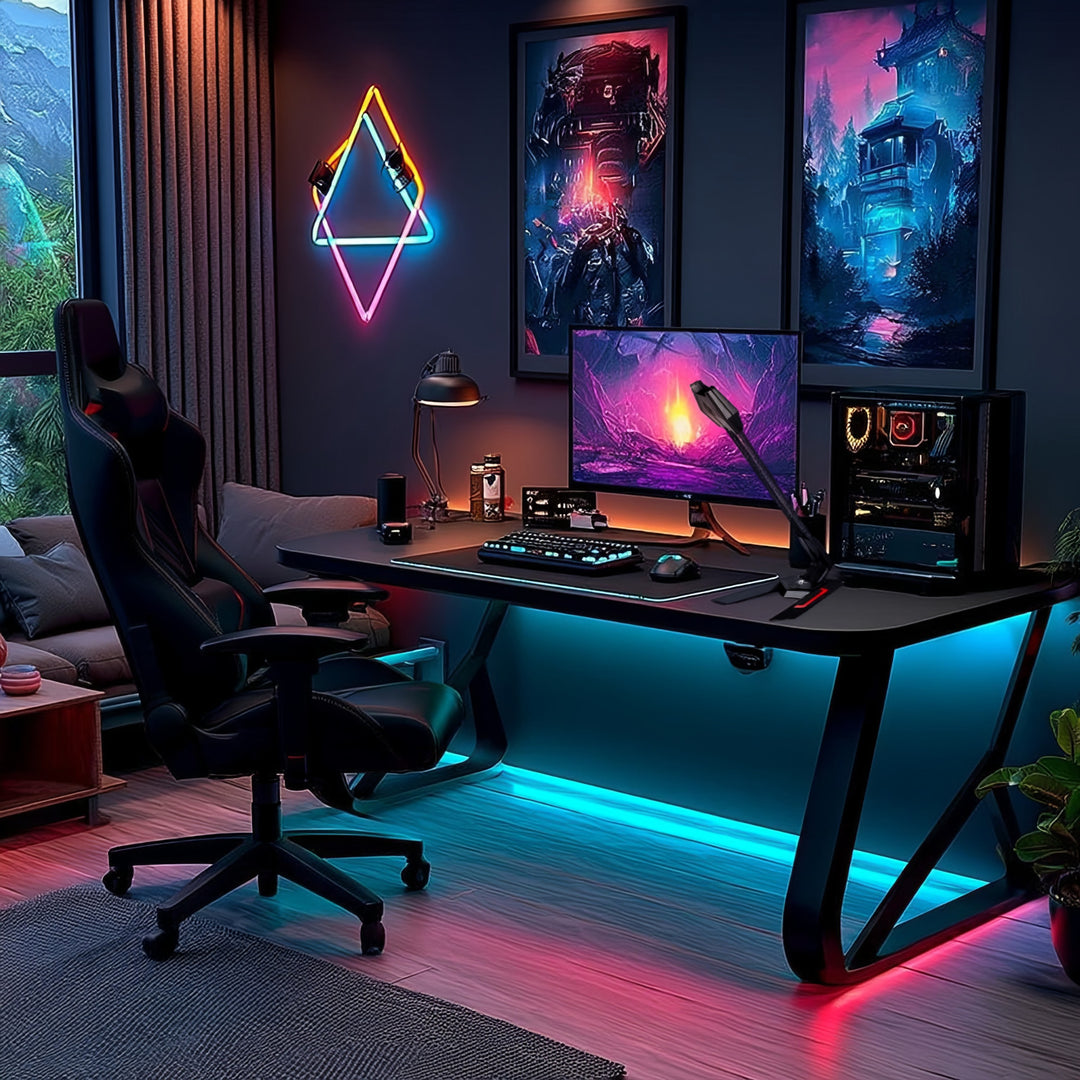 USB LED-gamingmicrofoon YouTube-streaming 1,5 m gevoeligheid 21 dB + 3dB NanoRS RS710