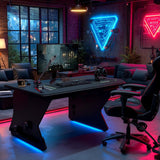 USB LED-gamingmicrofoon YouTube-streaming 1,5 m gevoeligheid 21 dB + 3dB NanoRS RS710