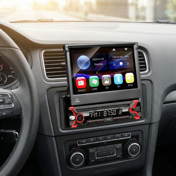 Audiocore AC9100 LCD 7" intrekbaar aanraakscherm 1080P MP5 AVI DivX Bluetooth handsfree RDS + afstandsbediening