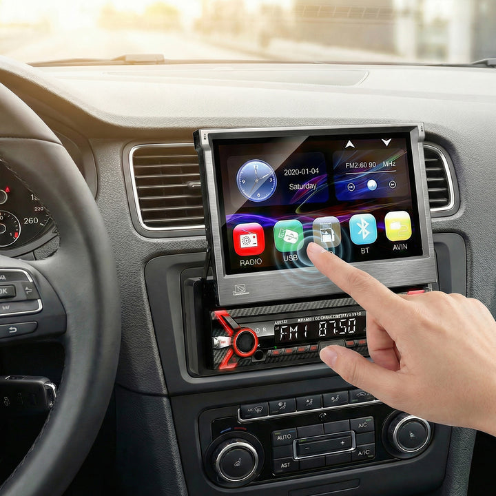 Audiocore AC9100 LCD 7" intrekbaar aanraakscherm 1080P MP5 AVI DivX Bluetooth handsfree RDS + afstandsbediening