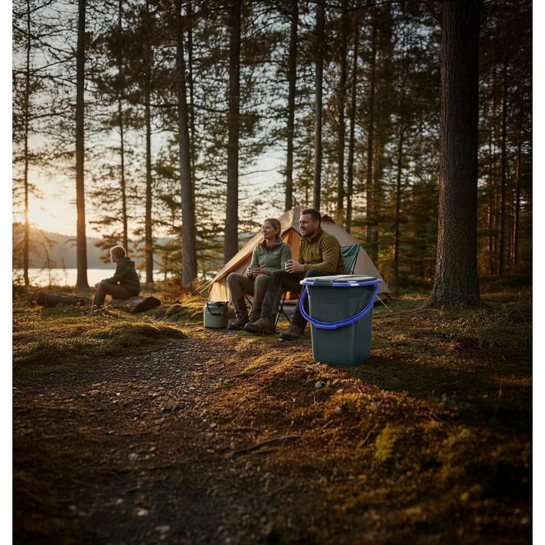 GreenBlue GB320BB toeristisch toilet zwart-marineblauw