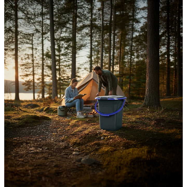 GreenBlue GB320BB toeristisch toilet zwart-marineblauw