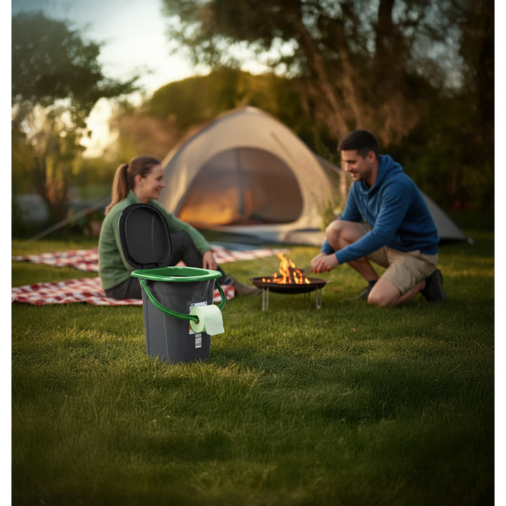 GreenBlue GB320BG toeristisch toilet zwart en groen