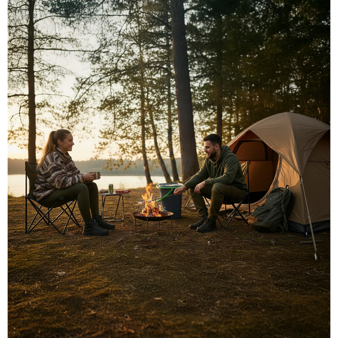 GreenBlue GB320BG toeristisch toilet zwart en groen