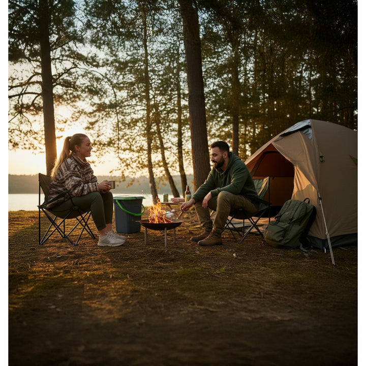 GreenBlue GB320BG toeristisch toilet zwart en groen