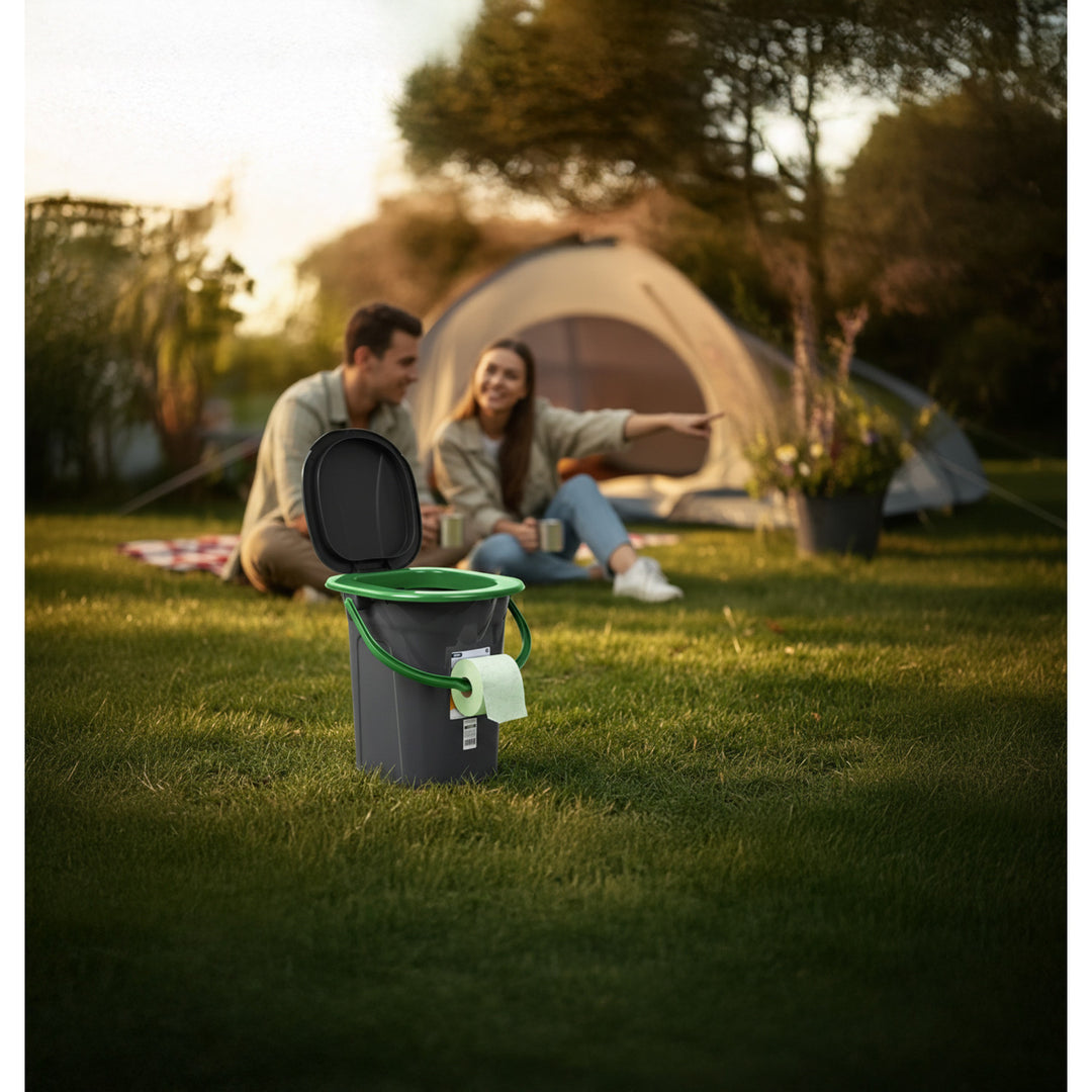 GreenBlue GB320BG toeristisch toilet zwart en groen