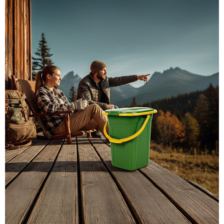 GreenBlue GB320GO toeristisch toilet donker groen-oranje