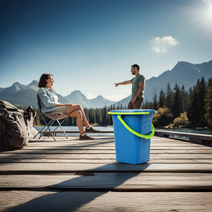 GreenBlue GB320BL toeristisch toilet aqua - limoen