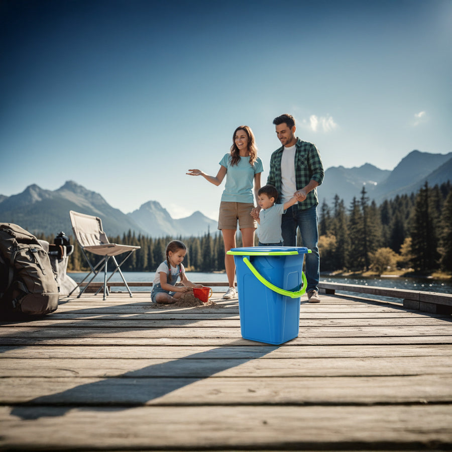 GreenBlue GB320BL toeristisch toilet aqua - limoen