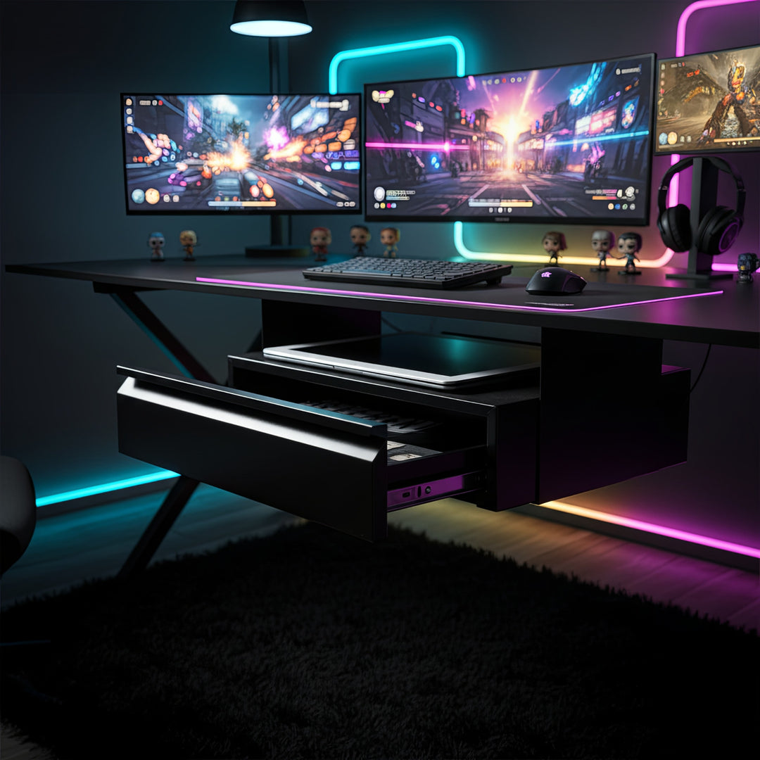 Lade onder het bureau met plank tot max. 5kg Maclean Brackets MC-875