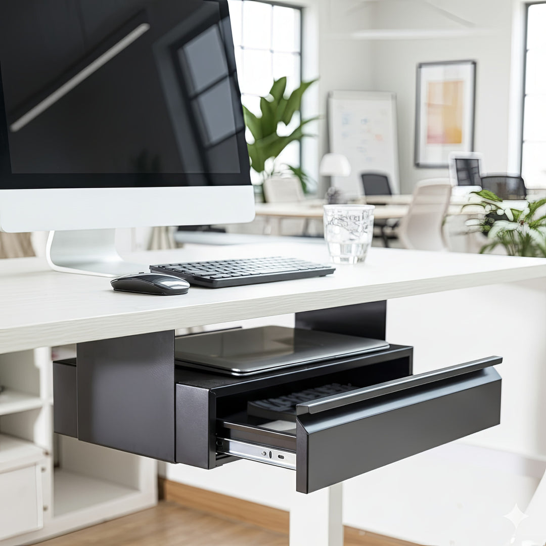 Lade onder het bureau met plank tot max. 5kg Maclean Brackets MC-875