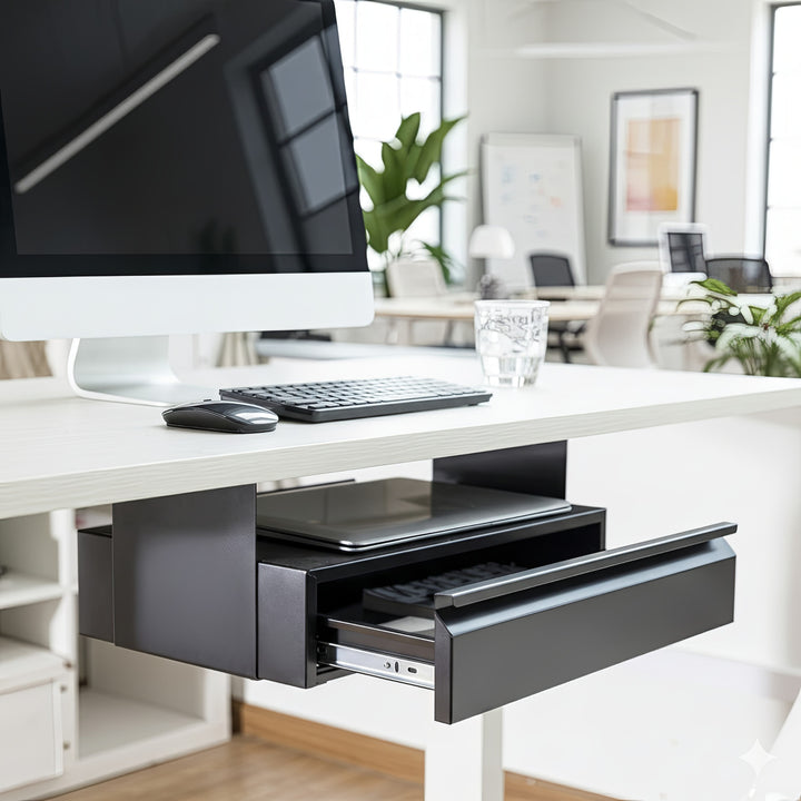 Lade onder het bureau met plank tot max. 5kg Maclean Brackets MC-875