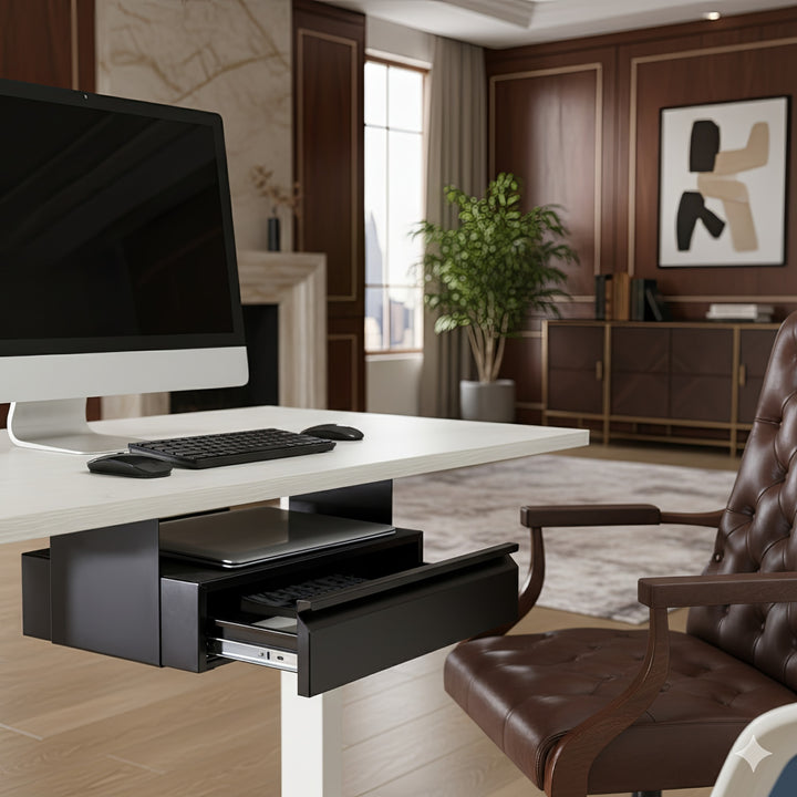 Lade onder het bureau met plank tot max. 5kg Maclean Brackets MC-875