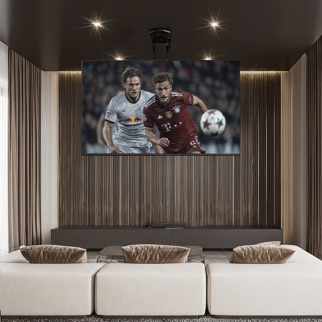 Maclean MC-880 Elektrische kantelbare tv-beugel voor plafond, dakhellingen incl. afstandsbediening, 32-70", tot 35kg, max VESA 600x400