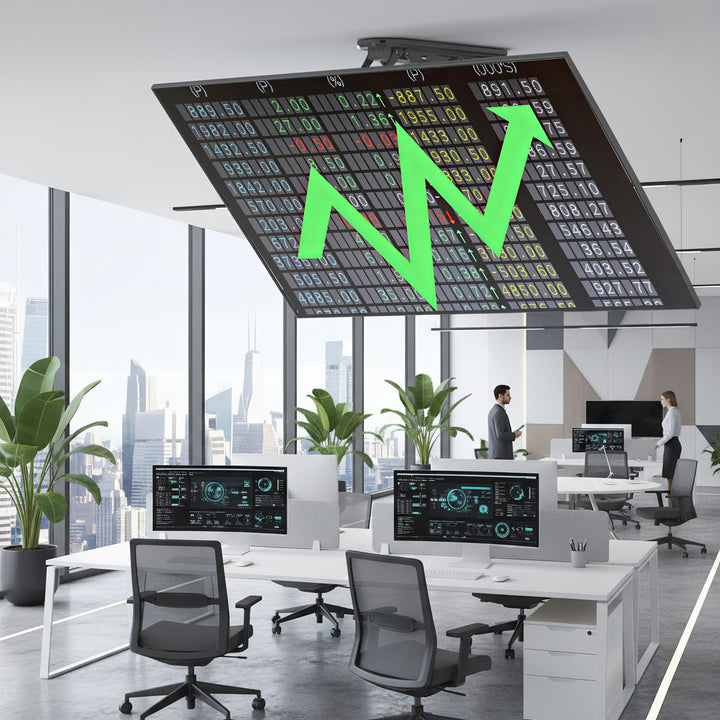 Maclean MC-880 Elektrische kantelbare tv-beugel voor plafond, dakhellingen incl. afstandsbediening, 32-70", tot 35kg, max VESA 600x400