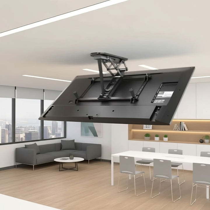 Maclean MC-880 Elektrische kantelbare tv-beugel voor plafond, dakhellingen incl. afstandsbediening, 32-70", tot 35kg, max VESA 600x400