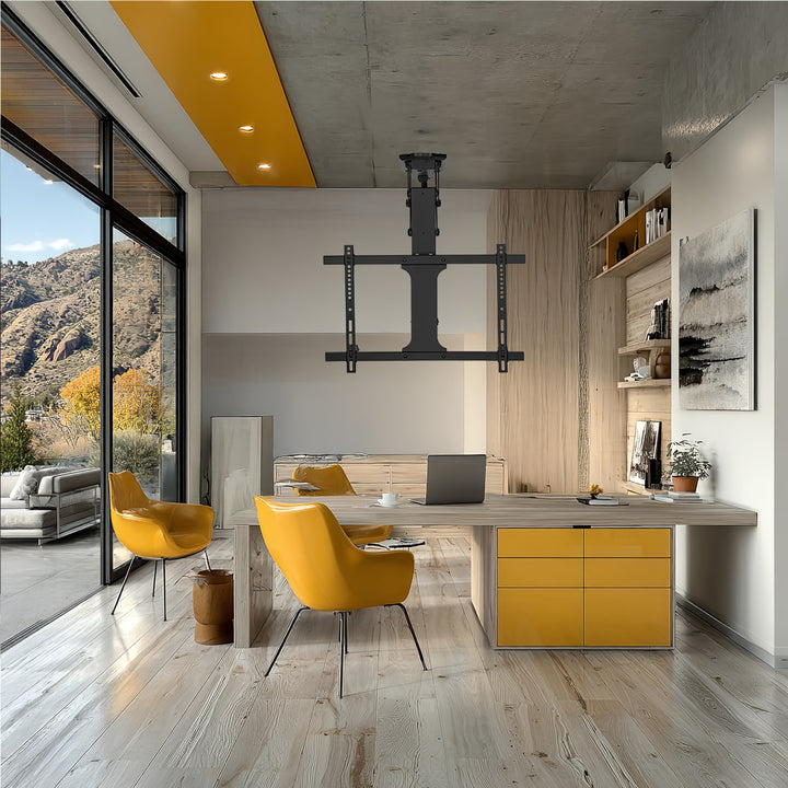 Maclean MC-880 Elektrische kantelbare tv-beugel voor plafond, dakhellingen incl. afstandsbediening, 32-70", tot 35kg, max VESA 600x400