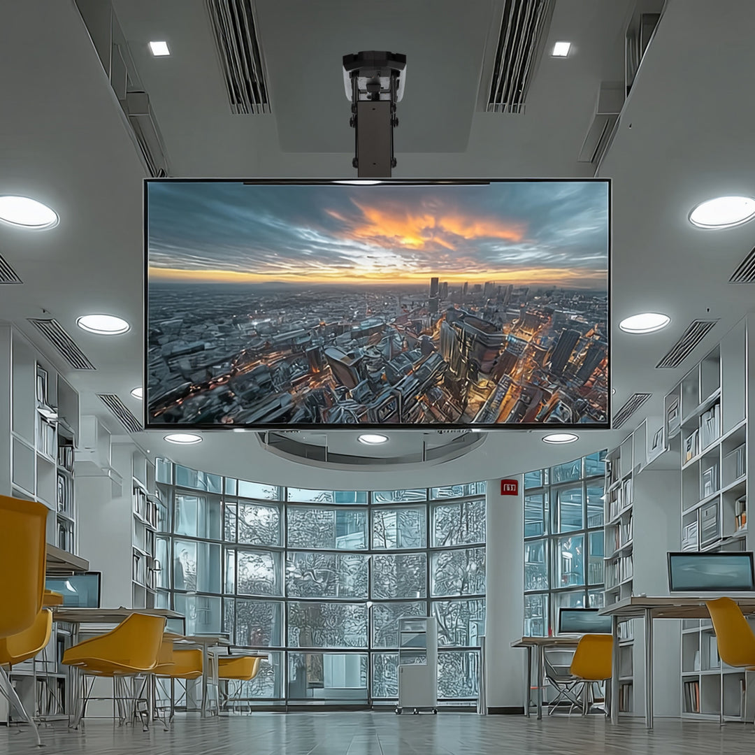 Maclean MC-880 Elektrische kantelbare tv-beugel voor plafond, dakhellingen incl. afstandsbediening, 32-70", tot 35kg, max VESA 600x400