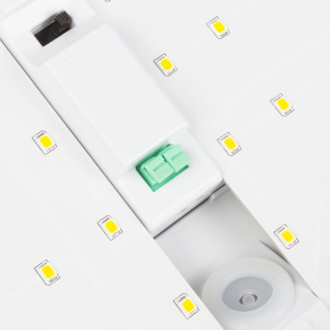 Maclean LED-lamp, huisnummer, met schemersensor, wit, max. 10 W, IP65, neutrale lichtkleur (4000 K), max. 1000 lm, MCE292 W