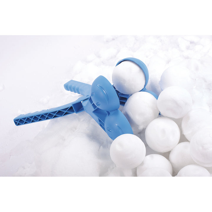 Automatische sneeuwbalmachine Snowballee 2 blauw - uitgerust met een dubbele bak