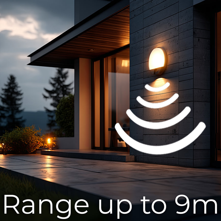 LED lamp met infrarood bewegingssensor MCE291 GR 1100lm 15W IP54 Maclean Energy grijs