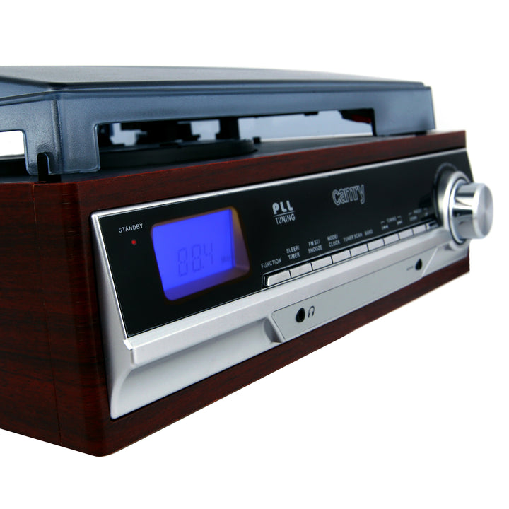 Camry CR 1168 platenspeler met radio en Bluetooth / MP3 / USB / SD / opname