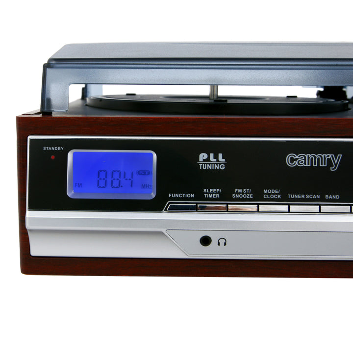 Camry CR 1168 platenspeler met radio en Bluetooth / MP3 / USB / SD / opname
