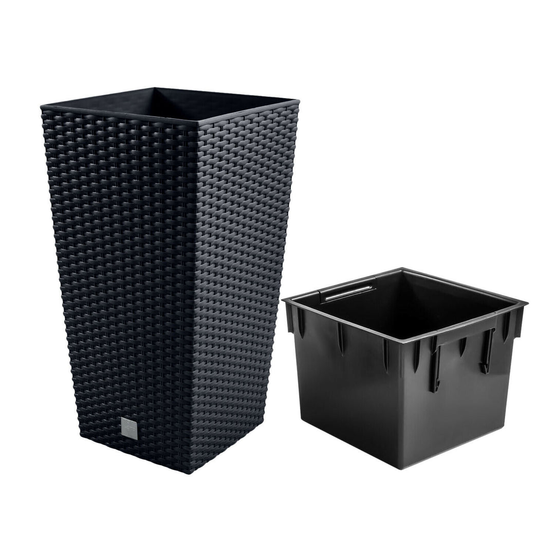 Bloempot met inzet Rato Square DRTS400-S433 - antraciet