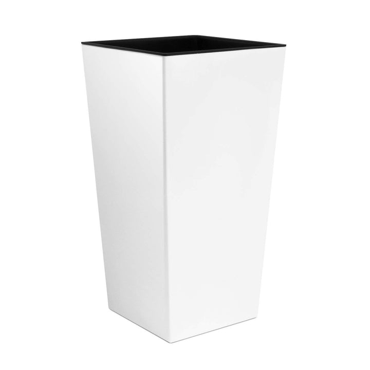 Bloempot met inzet Urbi Square DURS400-S449 - witte kleur
