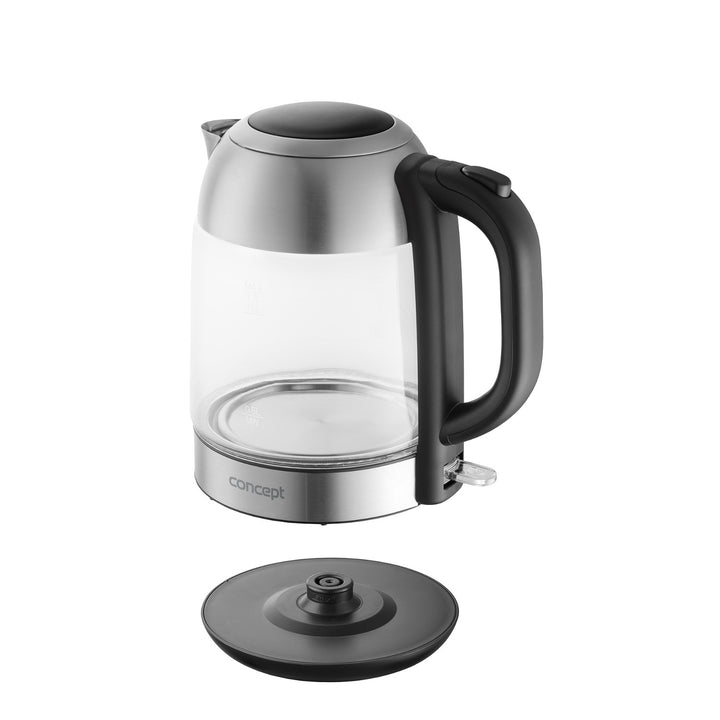Glazen waterkoker 1.7L Concept RK4080 roestvrij staal