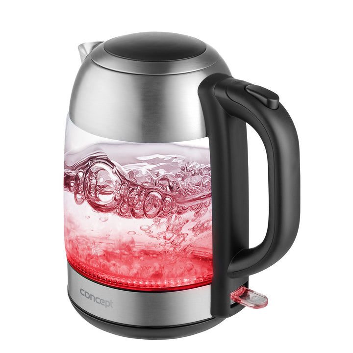 Glazen waterkoker 1.7L Concept RK4080 roestvrij staal