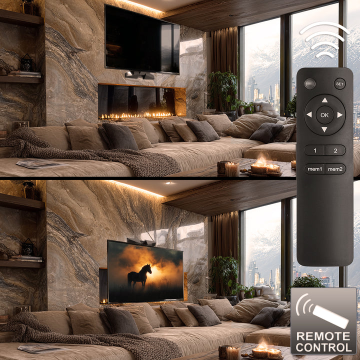 Mount Maclean -Elektrische muurbeugel voor TV  37"-70" / 35kg + afstandsbediening | Max vesa 600x400