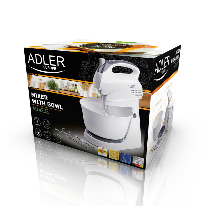 Handmixer met roterende kom met motor Adler AD 4202