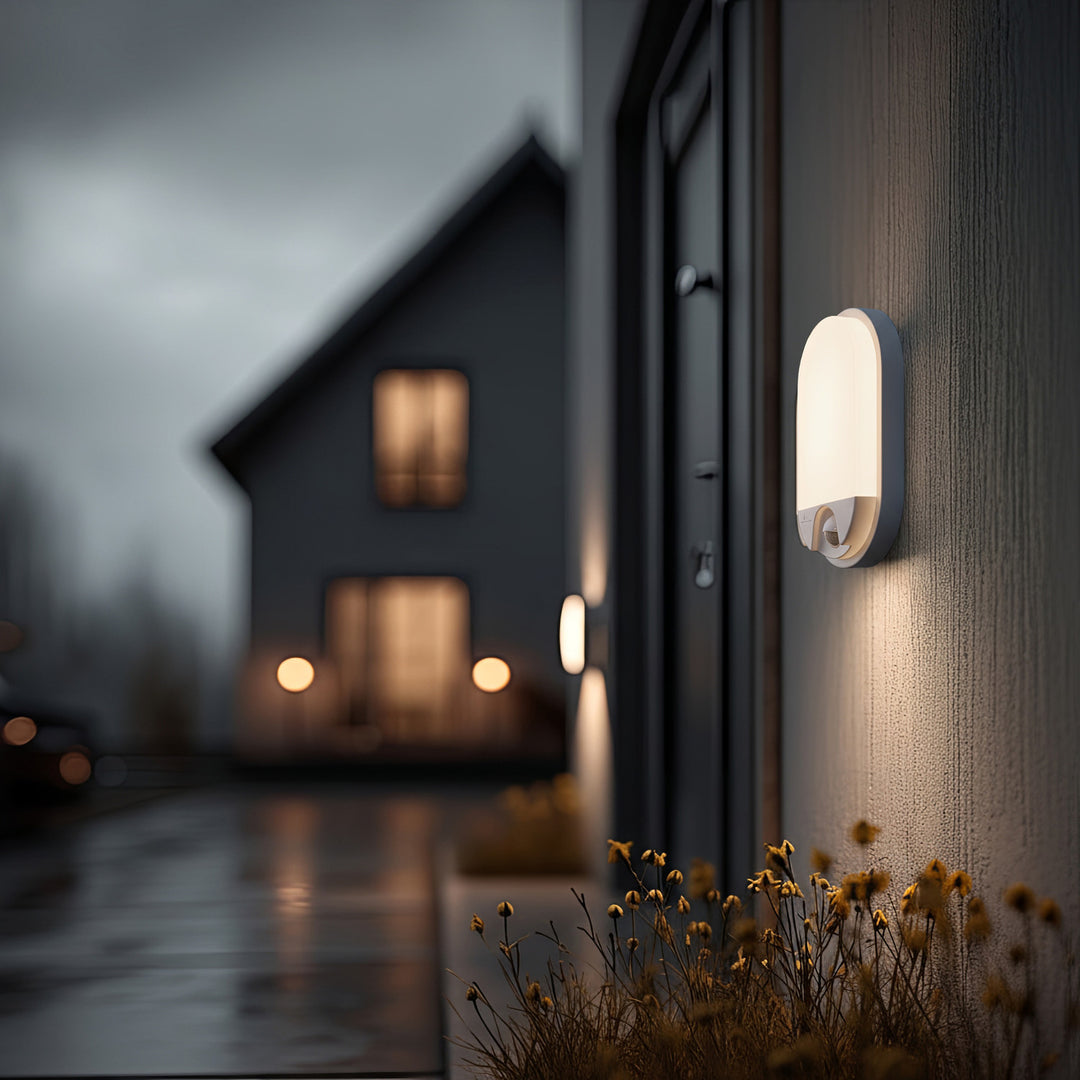 Maclean MCE340 W LED lamp met infrarood bewegingssensor - 1100lm  - 15W  - IP54 - wit