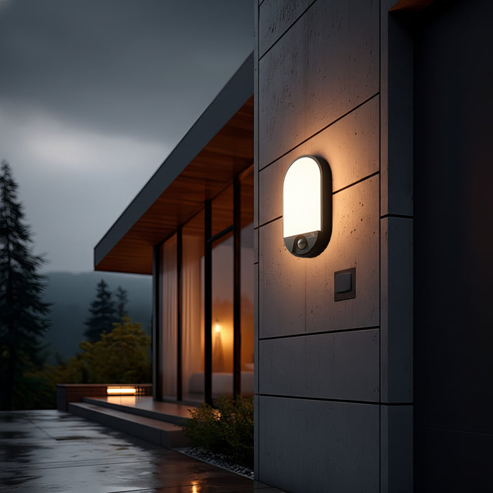 Maclean MCE340 GR LED lamp met infrarood bewegingssensor - 1100lm  - 15W  - IP54 - grijs