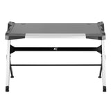 NanoRS - RS150 - Speeltafel met kleurrijke LED RGB-verlichting - Computertafel - Ergonomisch bureau - Kabelbeheersysteem - 129,5 x 72,5 cm tot 50 kg