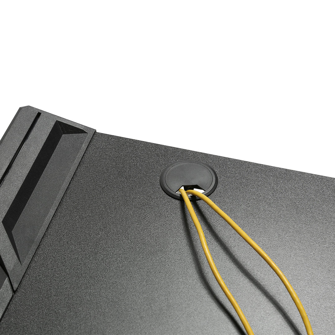 NanoRS - RS150 - Speeltafel met kleurrijke LED RGB-verlichting - Computertafel - Ergonomisch bureau - Kabelbeheersysteem - 129,5 x 72,5 cm tot 50 kg