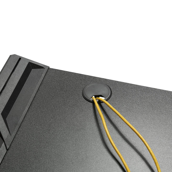 NanoRS - RS150 - Speeltafel met kleurrijke LED RGB-verlichting - Computertafel - Ergonomisch bureau - Kabelbeheersysteem - 129,5 x 72,5 cm tot 50 kg