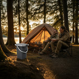 Campingtoilet 19L Mobiele toiletemmer Reistoilet Toiletemmer Toilet Mobiele camping Antraciet