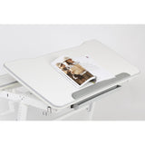 Ergo Office ER-417 Ergonomisch kinderbureau met hoogte- en kantelverstelling Kinderschooltafel tot 100 kg lade-tashaak