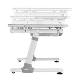 Ergo Office ER-417 Ergonomisch kinderbureau met hoogte- en kantelverstelling Kinderschooltafel tot 100 kg lade-tashaak